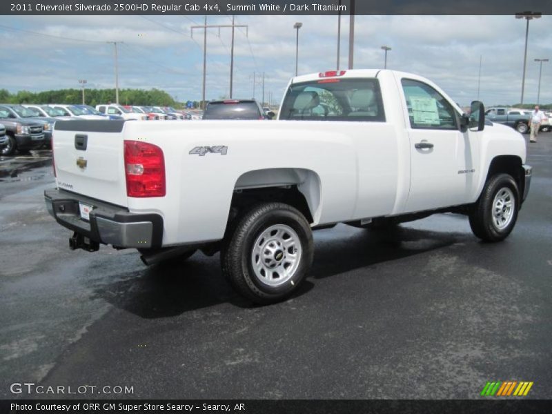 Summit White / Dark Titanium 2011 Chevrolet Silverado 2500HD Regular Cab 4x4