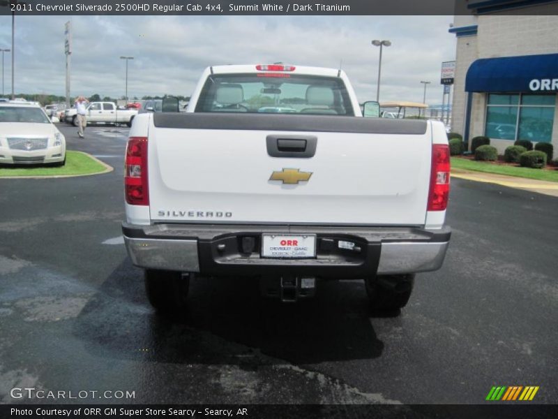 Summit White / Dark Titanium 2011 Chevrolet Silverado 2500HD Regular Cab 4x4