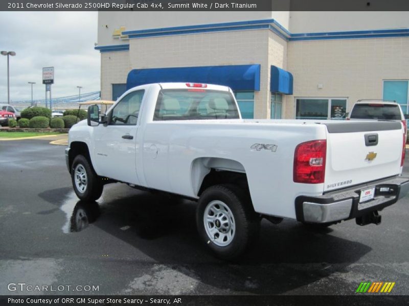 Summit White / Dark Titanium 2011 Chevrolet Silverado 2500HD Regular Cab 4x4