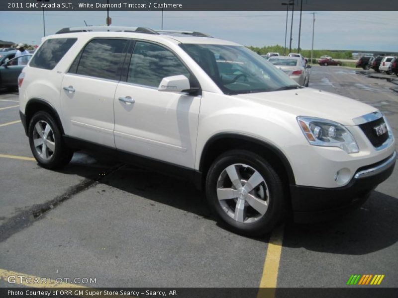 White Diamond Tintcoat / Cashmere 2011 GMC Acadia SLT