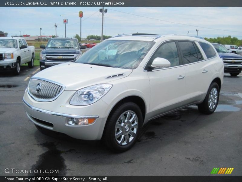 White Diamond Tricoat / Cashmere/Cocoa 2011 Buick Enclave CXL