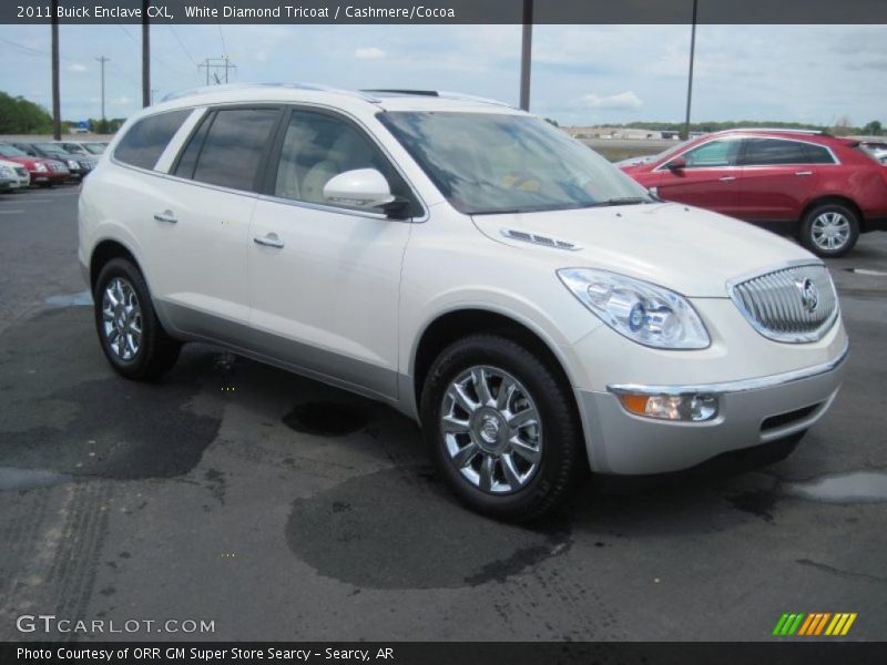 White Diamond Tricoat / Cashmere/Cocoa 2011 Buick Enclave CXL