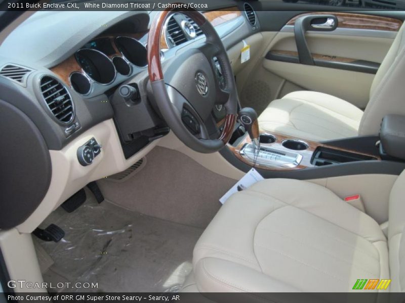 White Diamond Tricoat / Cashmere/Cocoa 2011 Buick Enclave CXL