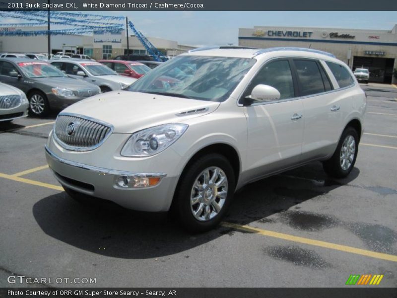 White Diamond Tricoat / Cashmere/Cocoa 2011 Buick Enclave CXL