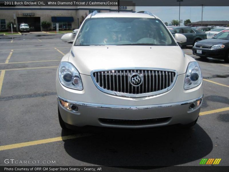 White Diamond Tricoat / Cashmere/Cocoa 2011 Buick Enclave CXL