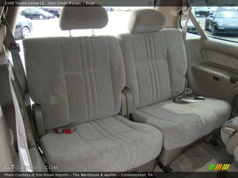Dark Green Metallic / Beige 1998 Toyota Sienna LE