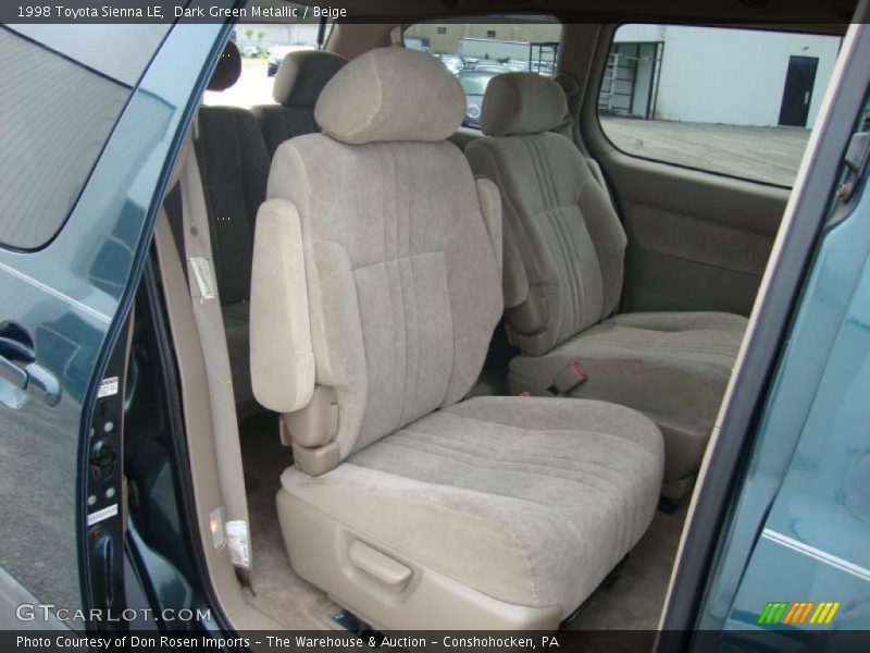 Dark Green Metallic / Beige 1998 Toyota Sienna LE