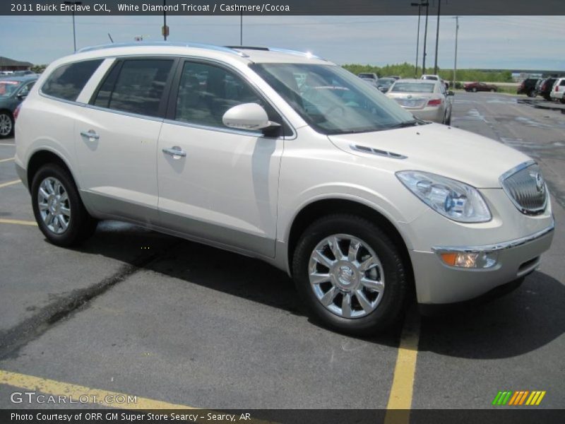 White Diamond Tricoat / Cashmere/Cocoa 2011 Buick Enclave CXL