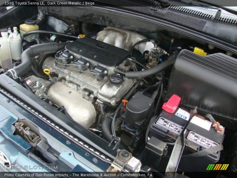 Dark Green Metallic / Beige 1998 Toyota Sienna LE