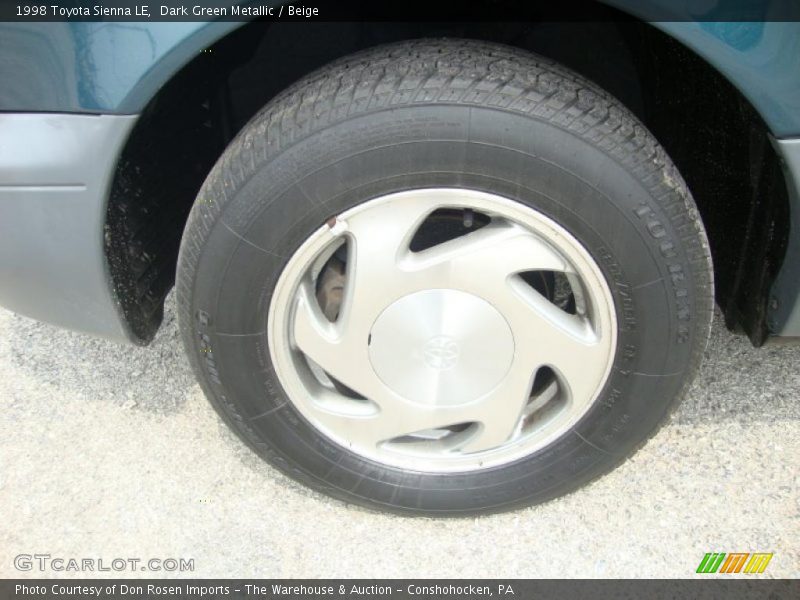 Dark Green Metallic / Beige 1998 Toyota Sienna LE