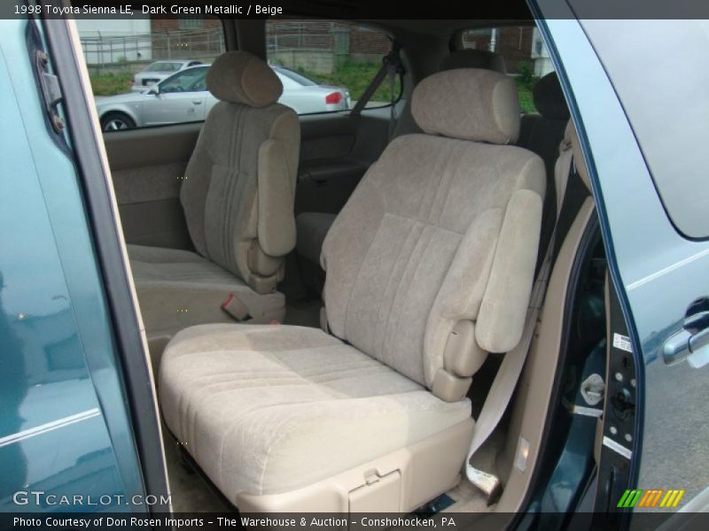 Dark Green Metallic / Beige 1998 Toyota Sienna LE
