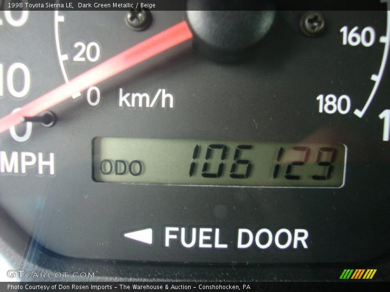 Dark Green Metallic / Beige 1998 Toyota Sienna LE