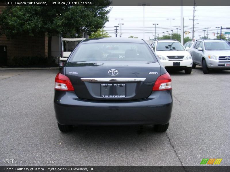 Flint Mica / Dark Charcoal 2010 Toyota Yaris Sedan