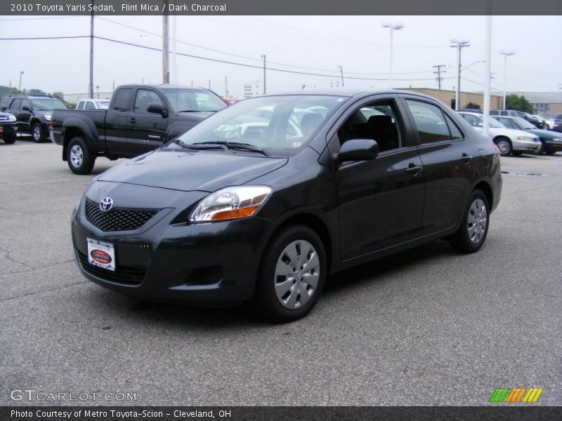 Flint Mica / Dark Charcoal 2010 Toyota Yaris Sedan