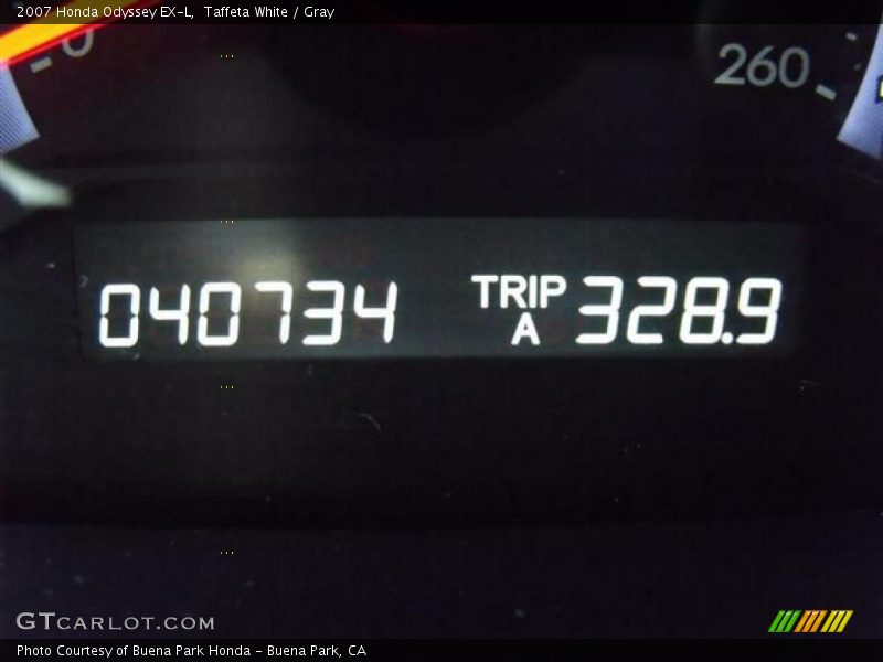 Taffeta White / Gray 2007 Honda Odyssey EX-L