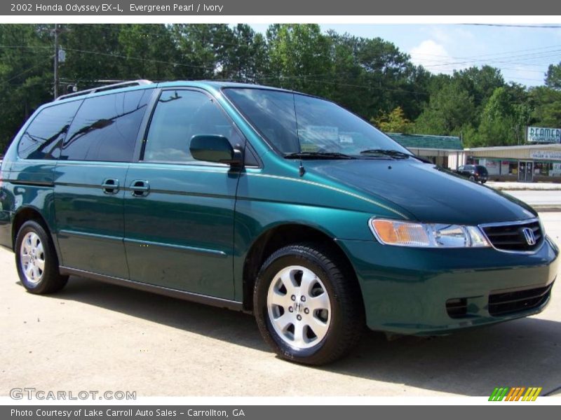 Evergreen Pearl / Ivory 2002 Honda Odyssey EX-L