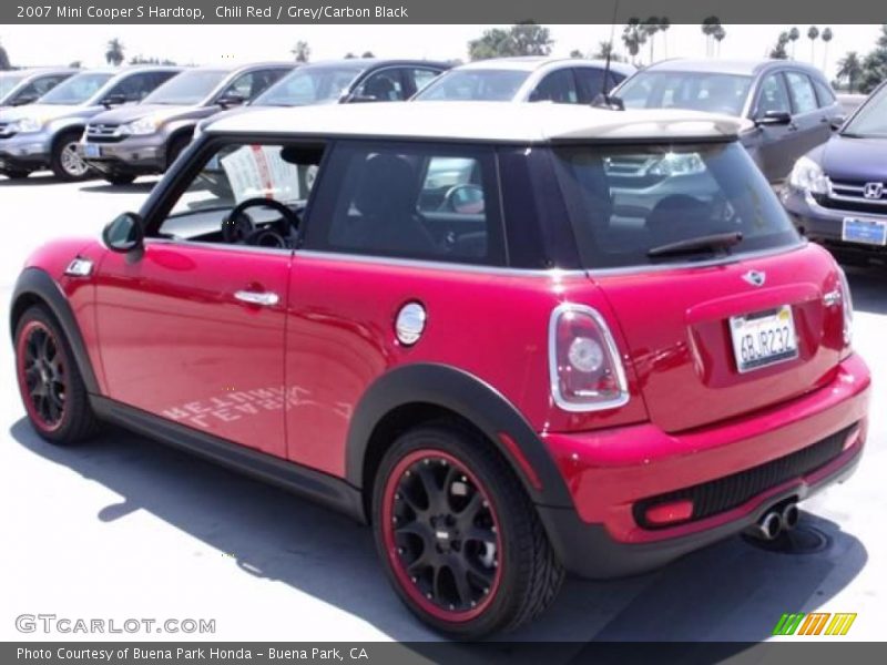 Chili Red / Grey/Carbon Black 2007 Mini Cooper S Hardtop