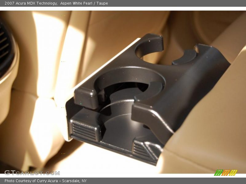 Aspen White Pearl / Taupe 2007 Acura MDX Technology