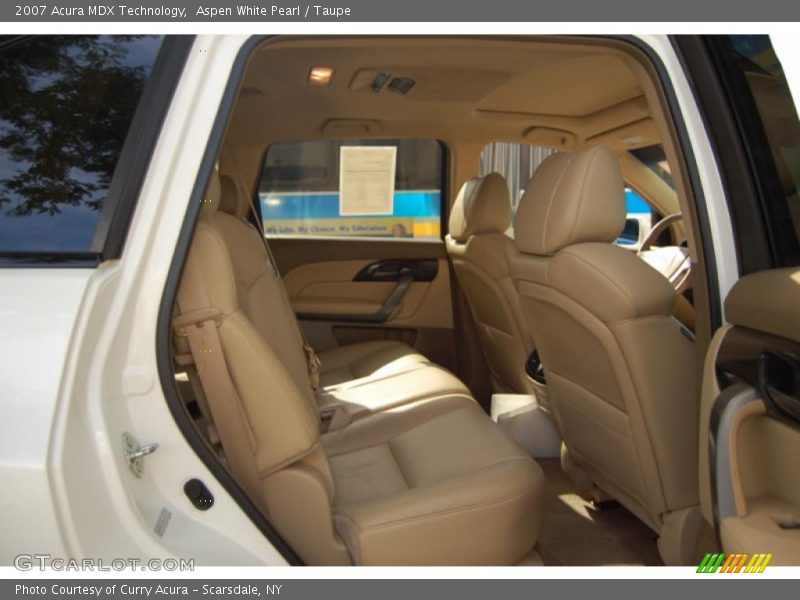 Aspen White Pearl / Taupe 2007 Acura MDX Technology