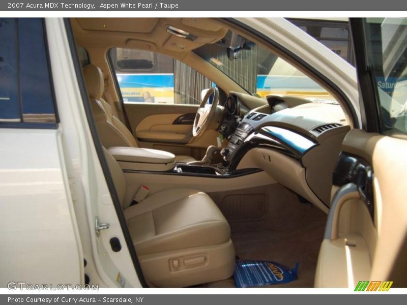 Aspen White Pearl / Taupe 2007 Acura MDX Technology