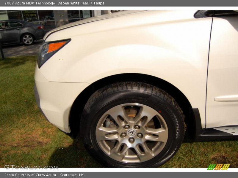Aspen White Pearl / Taupe 2007 Acura MDX Technology