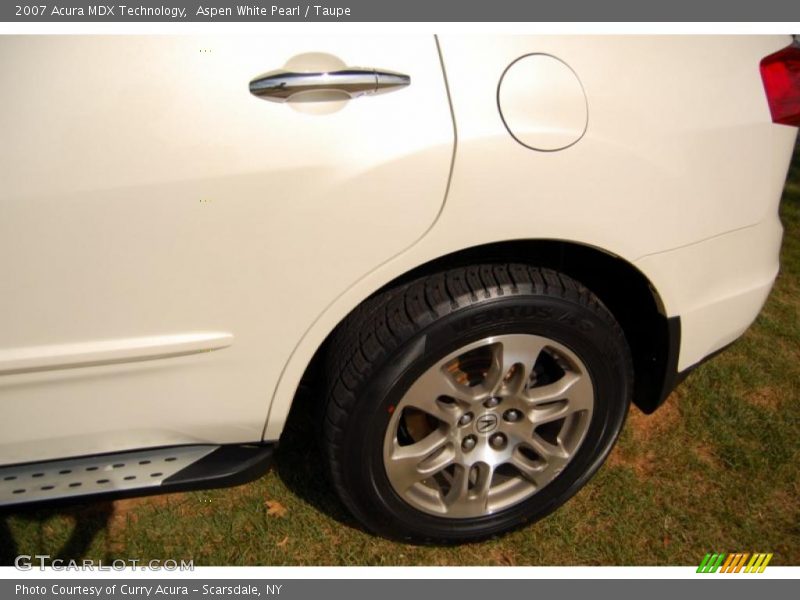 Aspen White Pearl / Taupe 2007 Acura MDX Technology
