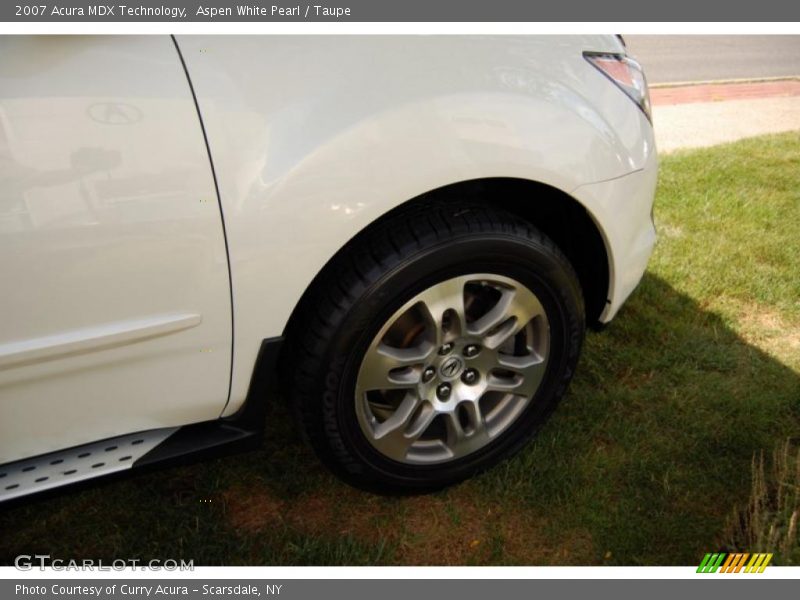 Aspen White Pearl / Taupe 2007 Acura MDX Technology