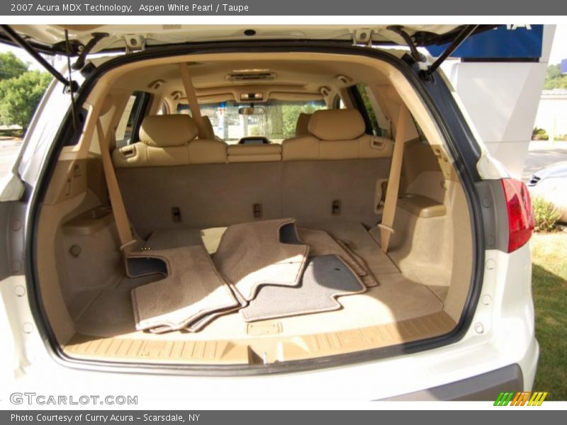 Aspen White Pearl / Taupe 2007 Acura MDX Technology