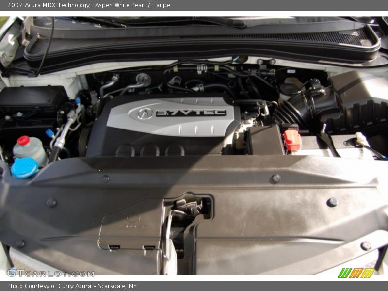 Aspen White Pearl / Taupe 2007 Acura MDX Technology