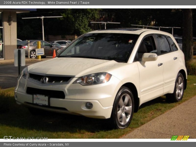 White Diamond Pearl / Taupe 2008 Acura RDX Technology