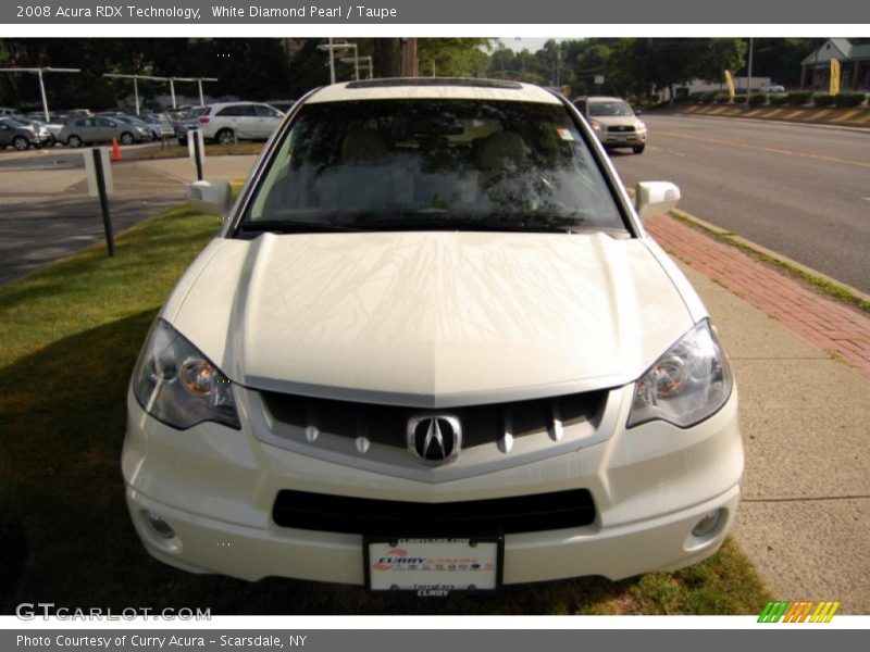 White Diamond Pearl / Taupe 2008 Acura RDX Technology