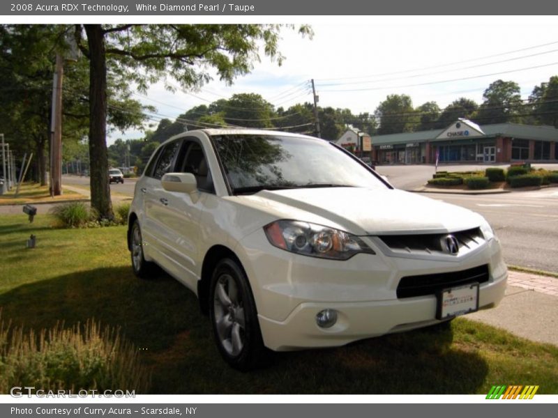 White Diamond Pearl / Taupe 2008 Acura RDX Technology