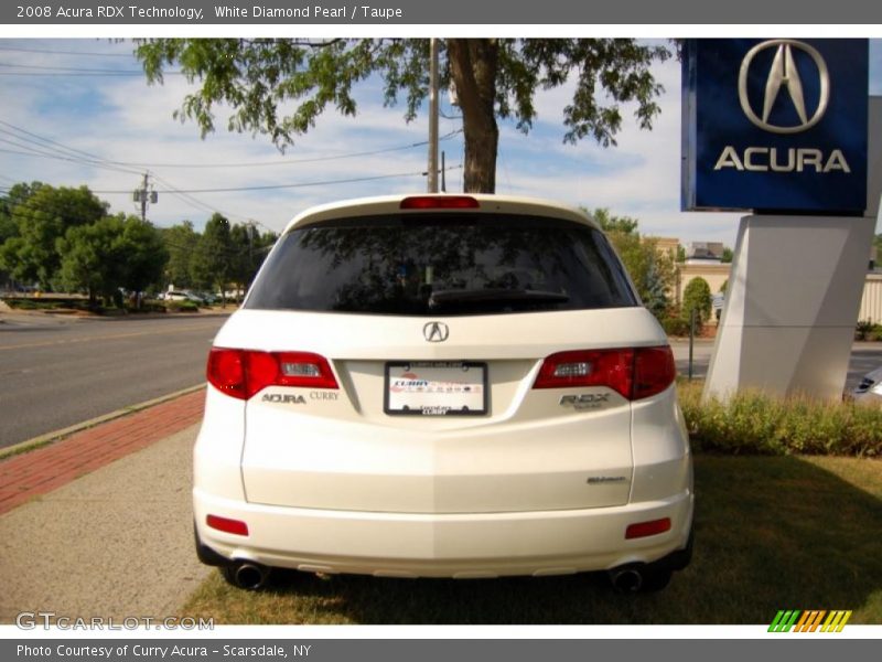 White Diamond Pearl / Taupe 2008 Acura RDX Technology