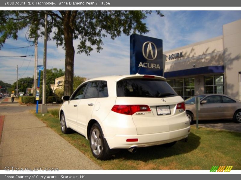 White Diamond Pearl / Taupe 2008 Acura RDX Technology