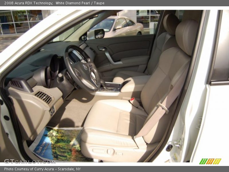 White Diamond Pearl / Taupe 2008 Acura RDX Technology