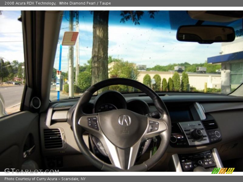 White Diamond Pearl / Taupe 2008 Acura RDX Technology