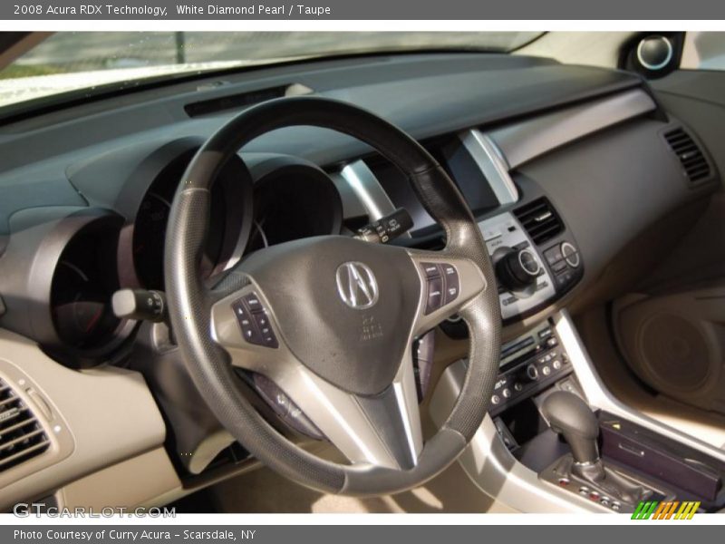 White Diamond Pearl / Taupe 2008 Acura RDX Technology