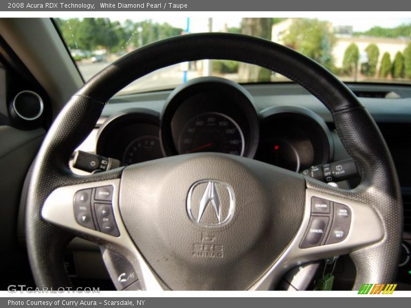 White Diamond Pearl / Taupe 2008 Acura RDX Technology