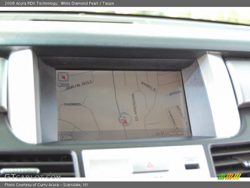 White Diamond Pearl / Taupe 2008 Acura RDX Technology