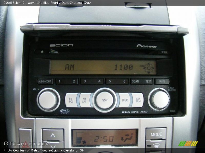 Wave Line Blue Pearl / Dark Charcoal Gray 2008 Scion tC