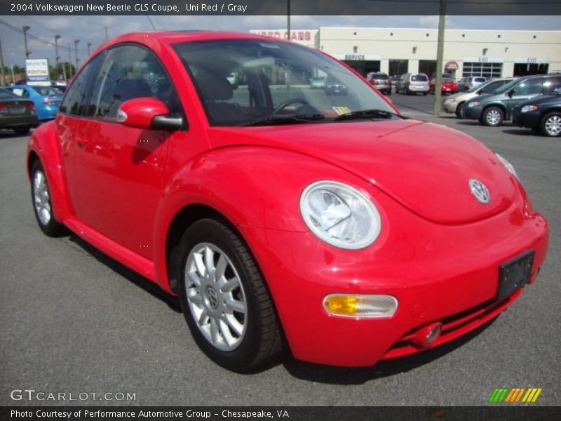 Uni Red / Gray 2004 Volkswagen New Beetle GLS Coupe