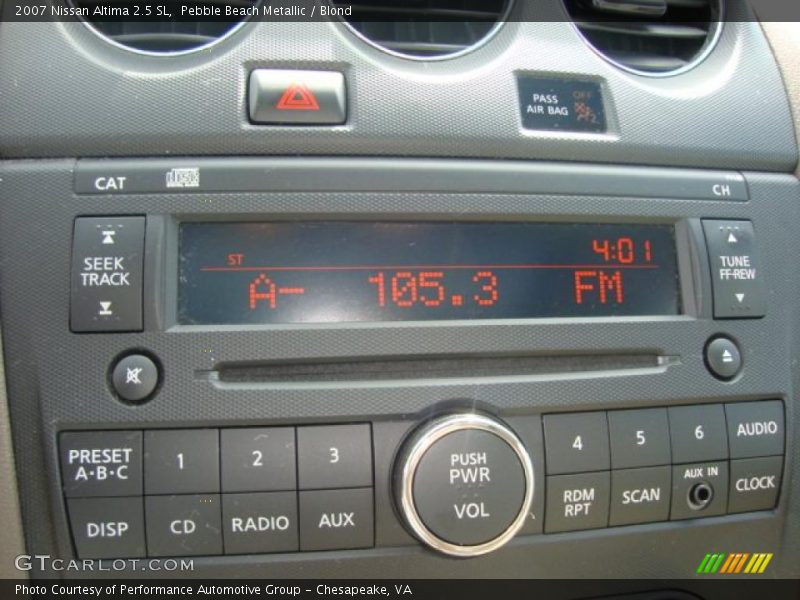 Pebble Beach Metallic / Blond 2007 Nissan Altima 2.5 SL