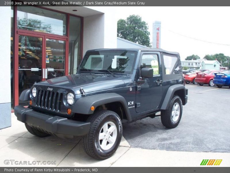 Steel Blue Metallic / Dark Slate Gray/Medium Slate Gray 2008 Jeep Wrangler X 4x4