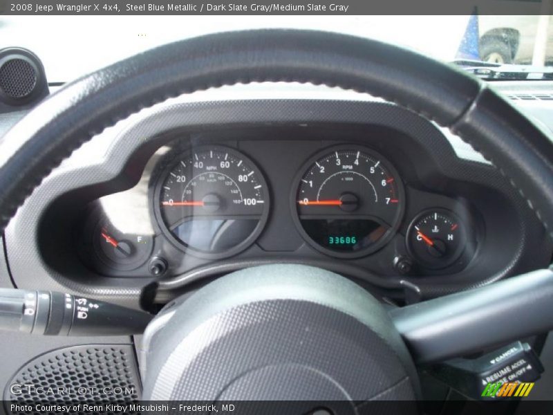 Steel Blue Metallic / Dark Slate Gray/Medium Slate Gray 2008 Jeep Wrangler X 4x4