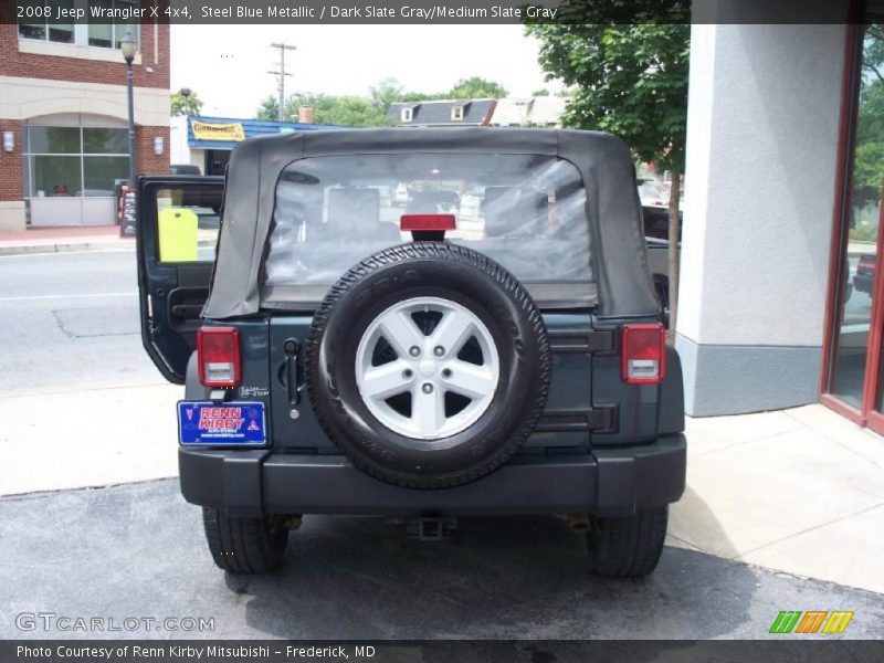 Steel Blue Metallic / Dark Slate Gray/Medium Slate Gray 2008 Jeep Wrangler X 4x4