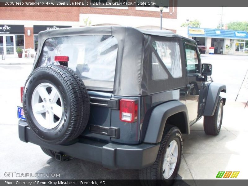 Steel Blue Metallic / Dark Slate Gray/Medium Slate Gray 2008 Jeep Wrangler X 4x4