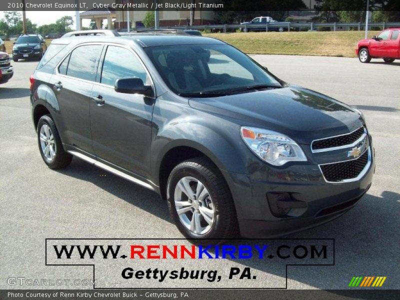 Cyber Gray Metallic / Jet Black/Light Titanium 2010 Chevrolet Equinox LT