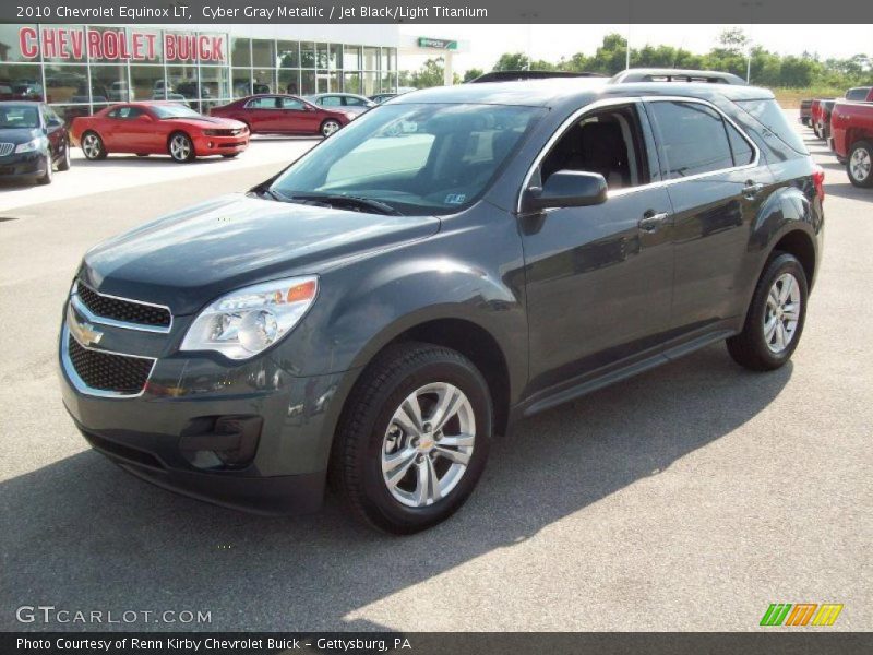 Cyber Gray Metallic / Jet Black/Light Titanium 2010 Chevrolet Equinox LT