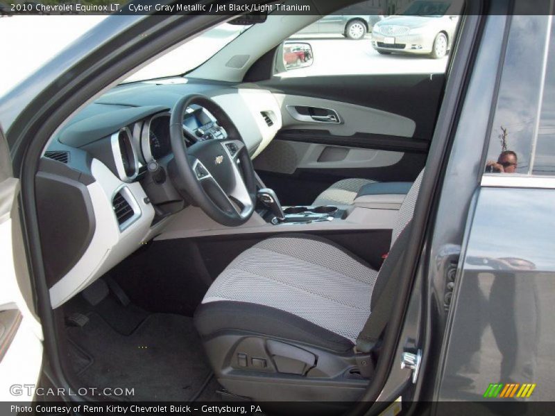 Cyber Gray Metallic / Jet Black/Light Titanium 2010 Chevrolet Equinox LT