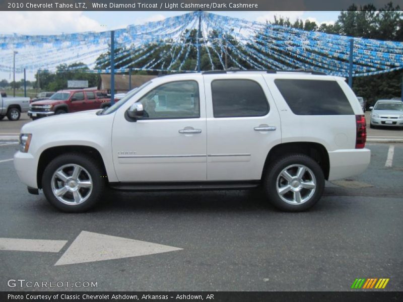 White Diamond Tricoat / Light Cashmere/Dark Cashmere 2010 Chevrolet Tahoe LTZ